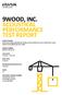 9WOOD, INC. ACOUSTICAL PERFORMANCE TEST REPORT