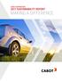 CABOT CORPORATION 2017 SUSTAINABILITY REPORT MAKING A DIFFERENCE