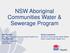 NSW Aboriginal Communities Water & Sewerage Program