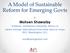 A Model of Sustainable Reform for Emerging Govts