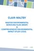 CLAIR-MALTBY MASTER ENVIRONMENTAL SERVICING PLAN (MESP) & COMPREHENSIVE ENVIRONMENTAL IMPACT STUDY (CEIS)