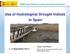 Use of Hydrological Drought Indices in Spain