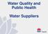 Water Quality and Public Health. Water Suppliers
