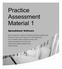 Practice Assessment Material 1