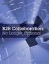 B2B Collaboration: No Longer Optional