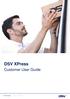 DSV XPress. Customer User Guide. 1 DSV XPress (Version: )