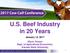 U.S. Beef Industry in 20 Years. January 13, 2017 Glynn Tonsor Dept. of Agricultural Economics, Kansas State University