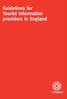 Guidelines for Tourist Information providers in England