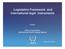 Legislative Framework and international legal instruments
