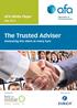 AFA White Paper. May The Trusted Adviser. Honouring the client at every turn
