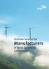 Onshore Services for. Manufacturers. of Wind Turbines & Components