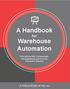 A Handbook. Warehouse Automation