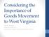 Considering the Importance of Goods Movement to West Virginia. Bruce Lambert Executive Director Institute for Trade and Transportation Studies