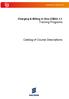 Charging & Billing in One (CBiO) 3.1 Training Programs. Catalog of Course Descriptions