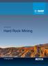 Solutions for. Hard Rock Mining. Expanding Horizons Underground