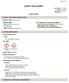 SAFETY DATA SHEET. Spal-Pro 2000 A. MANUFACTURER 24 HR. EMERGENCY TELEPHONE NUMBERS Metzger McGuire Company, Inc