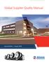 Global Supplier Quality Manual