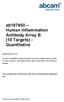 ab Human Inflammation Antibody Array B (10 Targets) Quantitative