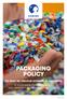 PACKAGING POLICY CO-BUILD THE CIRCULAR ECONOMY OF PACKAGING