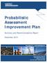 Probabilistic Assessment Improvement Plan