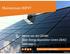 Mainstream BIPV? solutions. Partner in solarenergy PVSEC 2016