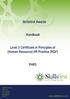 Handbook. Level 3 Certificate in Principles of (Human Resource) HR Practice (RQF) PHR3