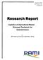 Research Report Logistics of Agricultural-Based Biomass Feedstock for Saskatchewan