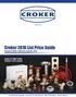 Croker 2018 List Price Guide