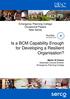 Is a BCM Capability Enough for Developing a Resilient Organisation?