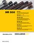 HR 500. USA Edition HR 500 Solid carbide high-performance reamers up to Ø 20 mm for universal application