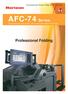 Computerized Cross Folder AFC-74 series. AFC-74 Series. Computerized Cross Folder AFC-746F/746S/746D/744A/744S. Professional Folding