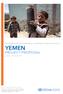YEMEN PROJECT PROPOSAL. Strengthening humanitarian coordination and advocacy in. January - December 2017