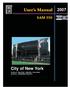 City of New York. Version 6 / May 2004 / SAM 550 / I19-S-550-A Serial No.: 2N9SAM5574A045270