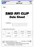SMD RFI CLIP Data Sheet
