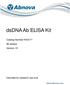 dsdna Ab ELISA Kit Catalog Number KA assays Version: 01 Intended for research use only