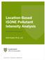 Location-Based ISONE Pollutant Intensity Analysis