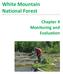 White Mountain National Forest. Chapter 4 Monitoring and Evaluation