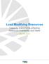 Load Modifying Resources. Capacity Instruments affecting Resource Availability and Need