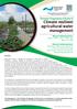 Climate resilient agricultural water management