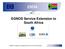 EGNOS Service Extension to South Africa