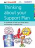 Thinking about your Support Plan. A workbook to help you think about and develop a support plan