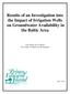 Results of an Investigation into the Impact of Irrigation Wells on Groundwater Availability in the Baltic Area