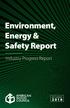 Environment, Energy & Safety Report