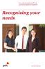 Recognizing your needs