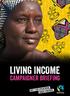 LIVING INCOME. campaigner BRIEFING. ion. Exploitat n. irtrade. choose fa