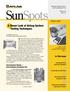 SunSpots. Tests to determine accelerated aging effects on. A Closer Look at Airbag System Testing Techniques. In This Issue.