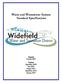 Water and Wastewater System Standard Specifications