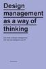 Design management as a way of thinking