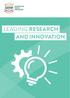 LEADING RESEARCH AND INNOVATION