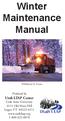 Winter Maintenance Manual